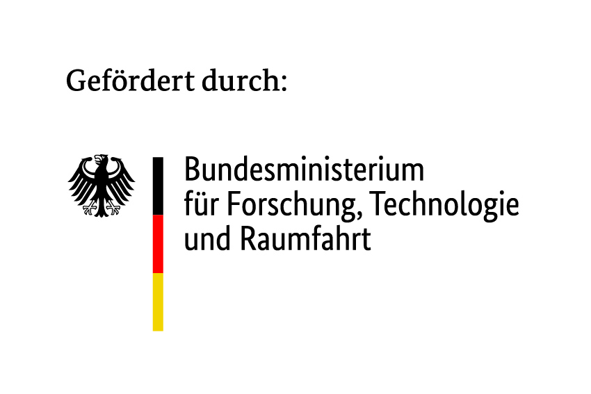 Förderungshinweis: Dieses Projekt wird durch das Bundesministerium für Forschung, Technologie und Raumfahrt gefördert.